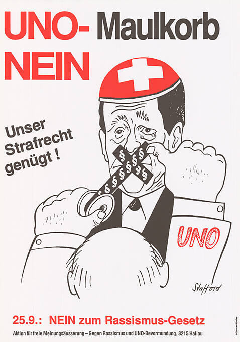 UNO-Maulkorb, Nein, Unser Strafrecht genügt! Nein zum Rassismus-Gesetz