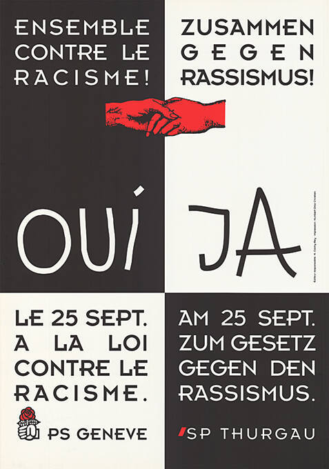 Ensemble contre la racisme! Zusammen gegen Rassismus!