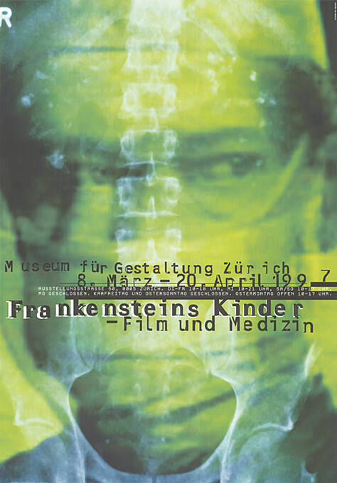 Frankensteins Kinder, Film und Medizin, Museum für Gestaltung Zürich