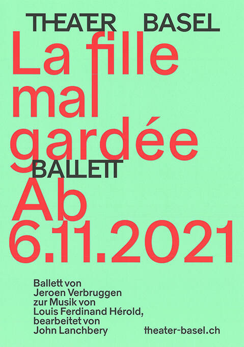 La fille mal gardée, Ballett, Theater Basel