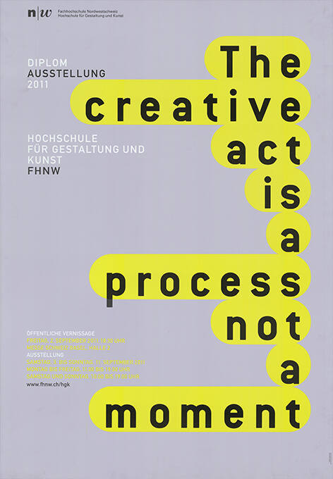 The creative act is a process not a moment