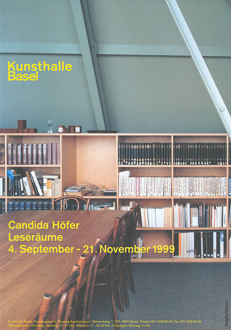 Candida Höfer, Leseräume, Kunsthalle Basel