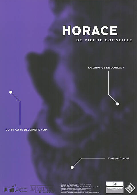 Horace, Pierre Corneille, Grange de Dorigny, Lausanne