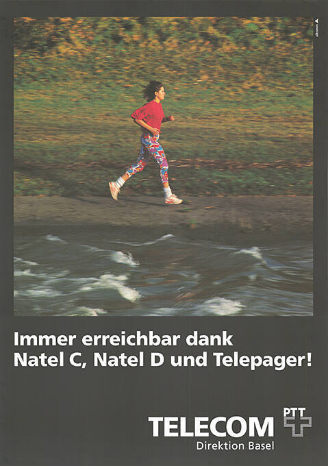 Immer erreichbar dank Natel C, Natel D und Telepager! Telecom, Direktion Basel