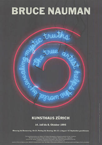 Bruce Nauman, Kunsthaus Zürich