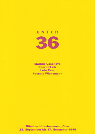 Unter 36, Bündner Kunstmuseum Chur