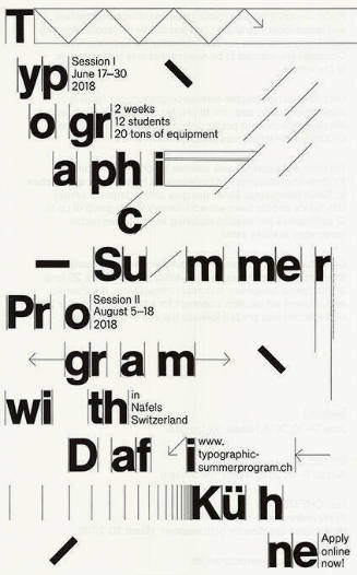 Typographic Summer Program with Dafi Kühne