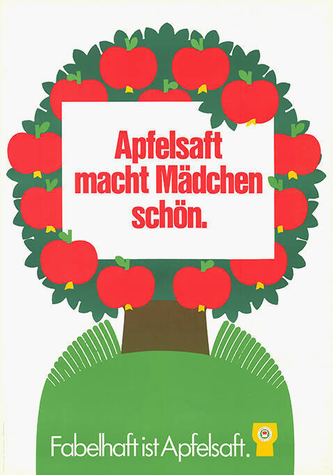 Apfelsaft macht Mädchen schön. Fabelhaft ist Apfelsaft