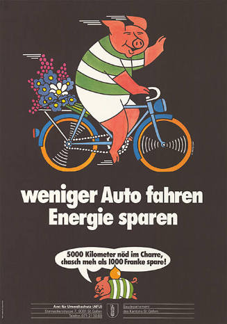 Weniger Auto fahren, Energie sparen