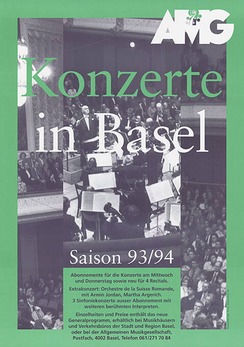 AMG, Konzerte in Basel, Saison 93/94