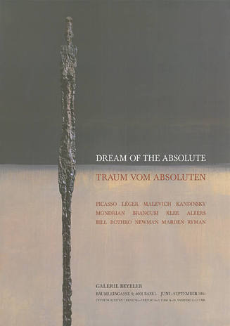 Dream of the Absolute, Traum vom Absoluten, Galerie Beyeler, Basel