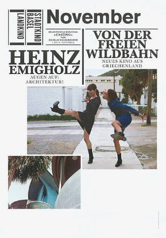 November, Von der freien Wildbahn, Heinz Emigholz, Stadtkino Basel, Landkino