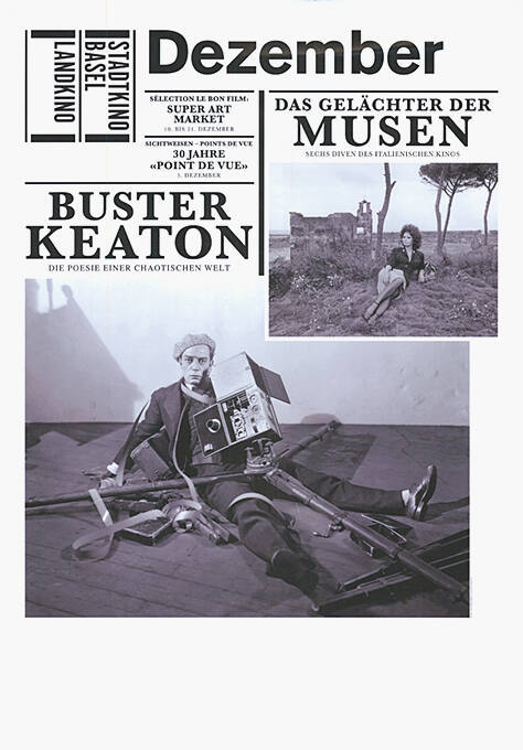 Dezember, Das Gelächter der Musen, Buster Keaton, Stadtkino Basel, Landkino