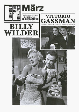 März, Vittorio Gassman, Billy Wilder, Stadtkino Basel, Landkino