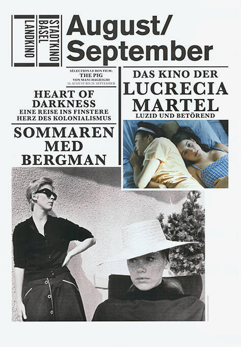 August/September, Lucrecia Martel, Sommaren Med Bergman, Stadtkino Basel, Landkino