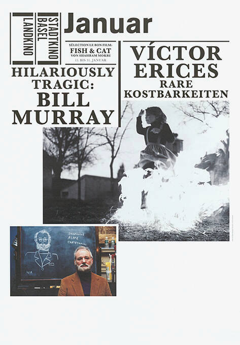 Januar, Víctor Erices, Bill Murray, Stadtkino Basel, Landkino