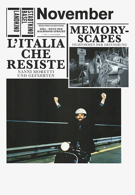 November, L’Italia che resiste, Memoryscapes, Stadtkino Basel, Landkino