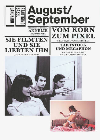 August/September, Vom Korn zum Pixel, Sie filmten und sie liebten ihn, Stadtkino Basel, Landkino