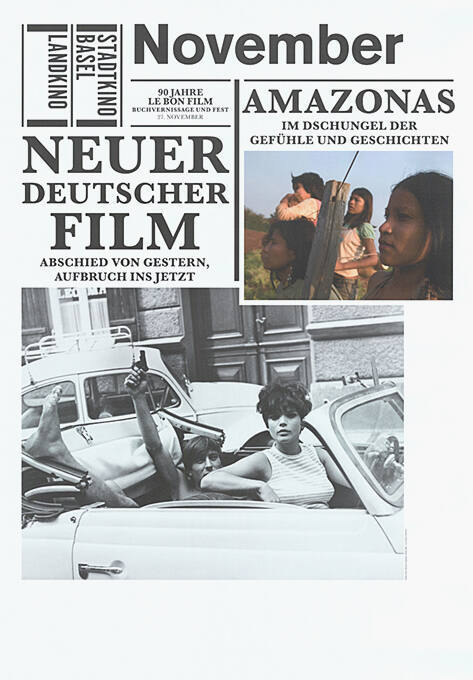 November, Neuer Deutscher Film, Amazonas, Stadtkino Basel, Landkino