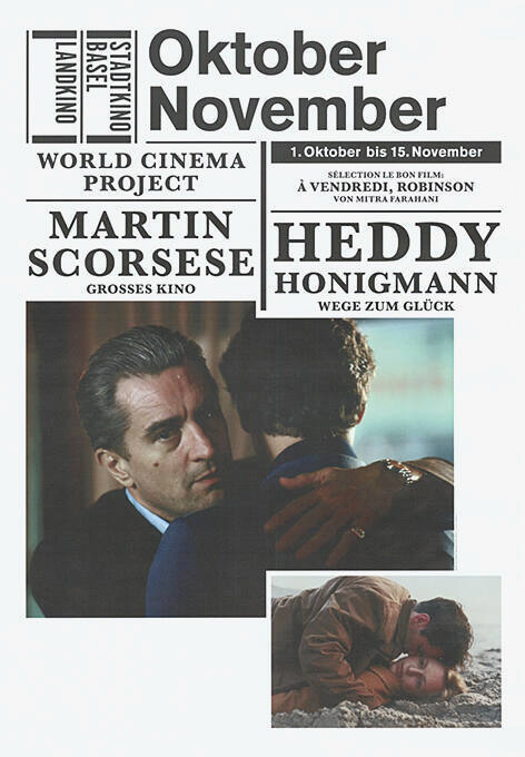 Oktober/November, Martin Scorsese, Heddy Honigmann, Stadtkino Basel, Landkino