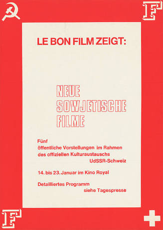 Le Bon Film zeigt: Neue Sowjetische Filme