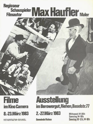 Max Haufler, Filme, Ausstellung, Stadtkino Basel, Berowergut