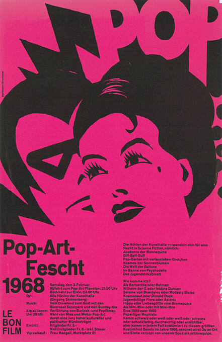 Pop-Art-Fescht 1968, Kunsthalle Basel