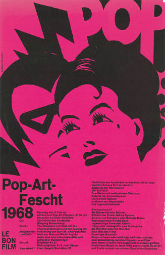 Pop-Art-Fescht 1968, Kunsthalle Basel