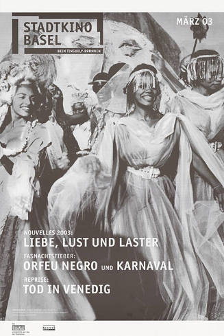 Liebe, Lust und Laster, Orfeu Negro und Karnaval, Tod in Venedig, Stadtkino Basel