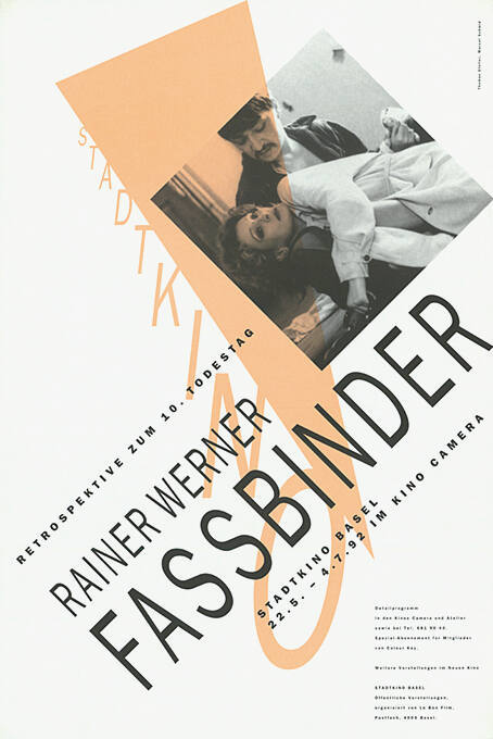 Rainer Werner Fassbinder, Cinema Camera, Stadtkino Basel