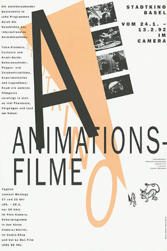 Animationsfilme, Cinema Camera, Stadtkino Basel