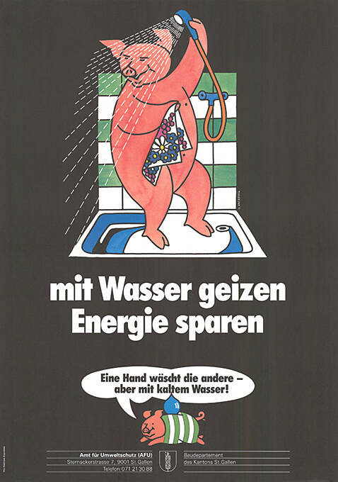 Mit Wasser geizen, Energie sparen