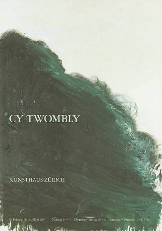 Cy Twombly, Kunsthaus Zürich