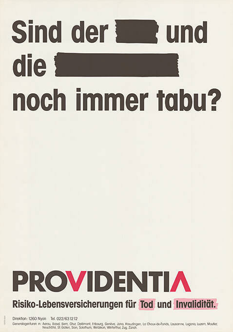 Sind der [ ] und die [ ] noch immer tabu? Providentia