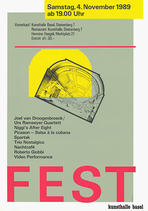 Fest, Kunsthalle Basel