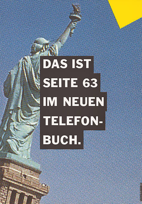 Das ist Seite 63 im neuen Telefonbuch.