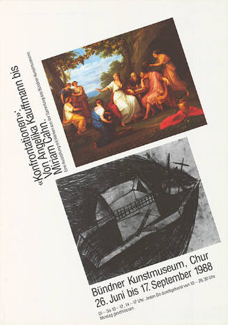 «Konfrontationen» von Angelika Kaufmann bis Miriam Cahn, Bündner Kunstmuseum Chur