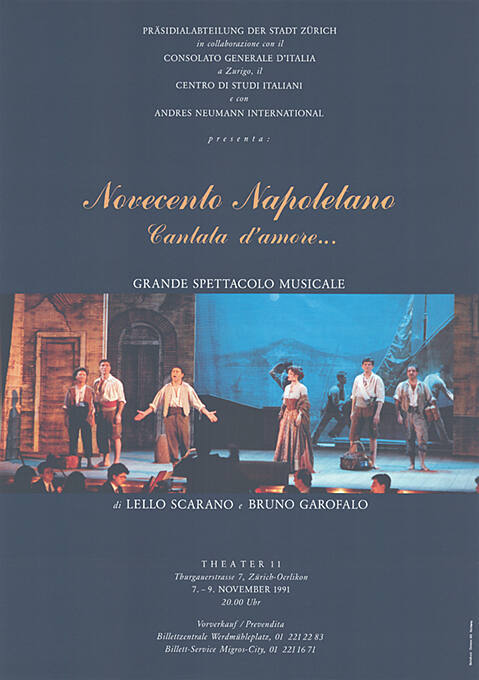 Novecento Napoletano, Cantata d’amore…, Theater 11