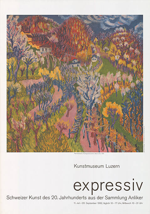 Expressiv, Schweizer Kunst des 20. Jahrhunderts aus der Sammlung Anliker, Kunstmuseum Luzern