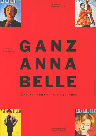 Ganz Annabelle, Eine Zeitschrift als Freundin, Museum für Gestaltung Zürich