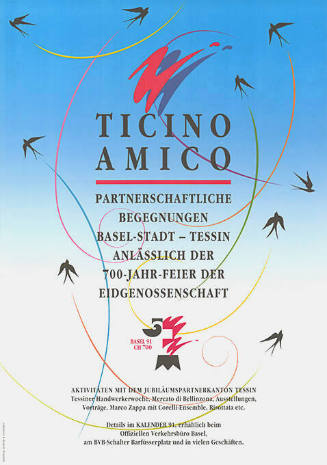 Ticino Amico, Partnerschaftliche Begegnungen Basel-Stadt – Tessin, anlässlich der 700-Jahr-Feier der Eidgenossenschaft