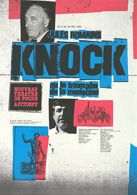 Knock ou le triomphe de la médecine, Jules Romains, Nouveau Théâtre de Poche, Genève