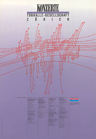 Konzerte, Tonhalle-Gesellschaft Zürich