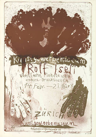 Rolf Iseli, sämtliche Plakate und andere Drucksachen, Kunstgewerbemuseum Zürich