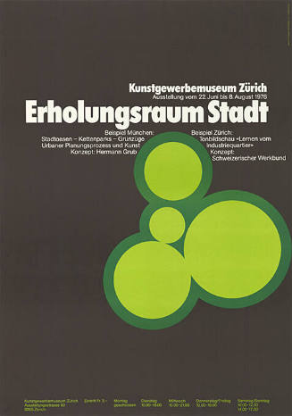 Erholungsraum Stadt, Kunstgewerbemuseum Zürich