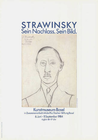 Strawinsky, Sein Nachlass, Sein Bild,  Kunstmuseum Basel