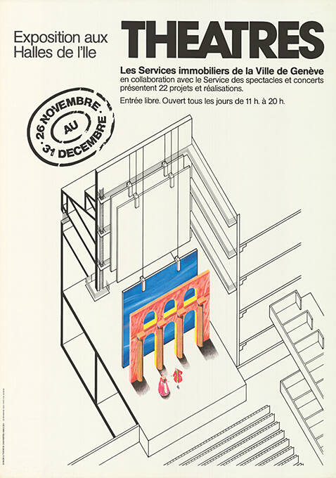 Théâtres, Les Services immobiliers de la Ville de Genève, Exposition aux Halles de l'île