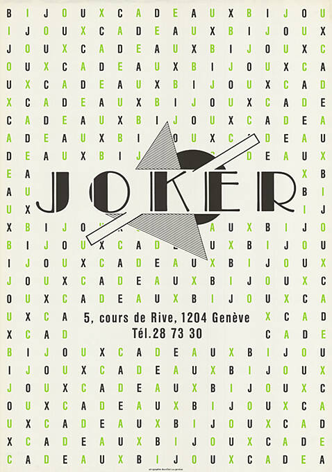 Joker Cadeaux Bijoux, Genève