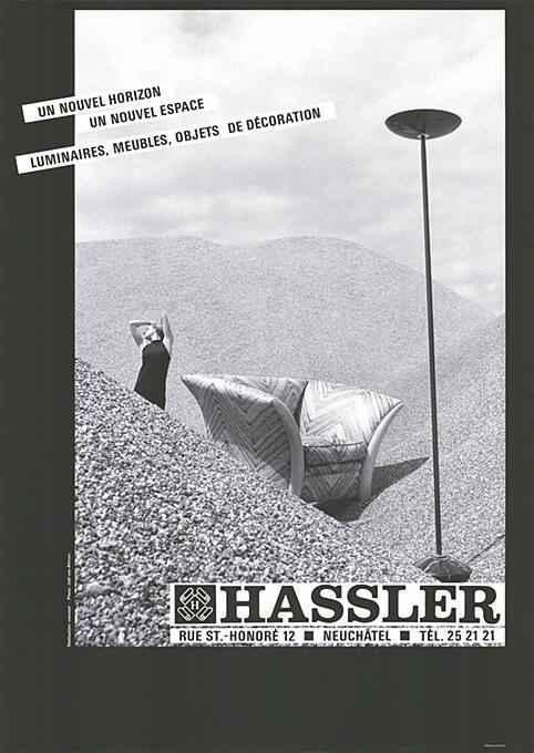 Hassler, Un nouvel horizon, un nouvel espace, luminaires, meubles, objets de décoration