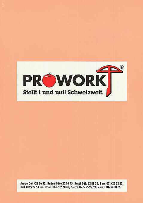 Prowork, stellt i und uuf. Schweizweit